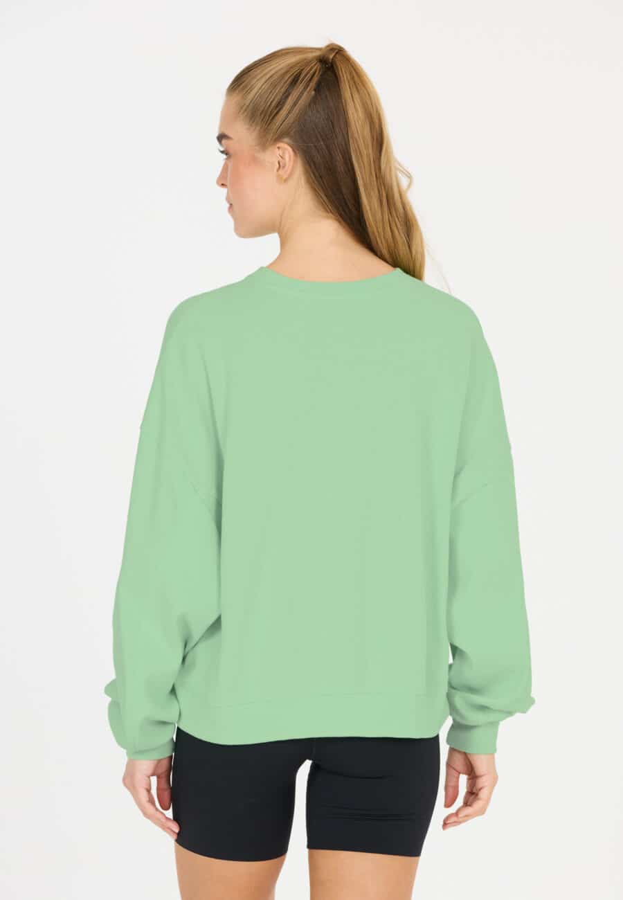 Athlecia Ranee Oversized Sweatshirt, Green Ash - Image 9