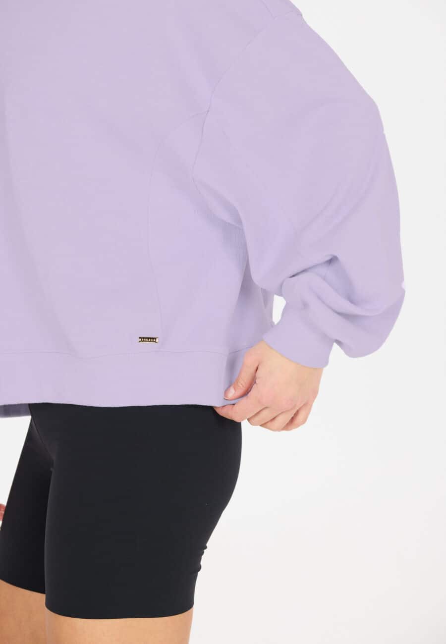 Athlecia Ranee Oversized Sweatshirt, Purple Heather - Image 5