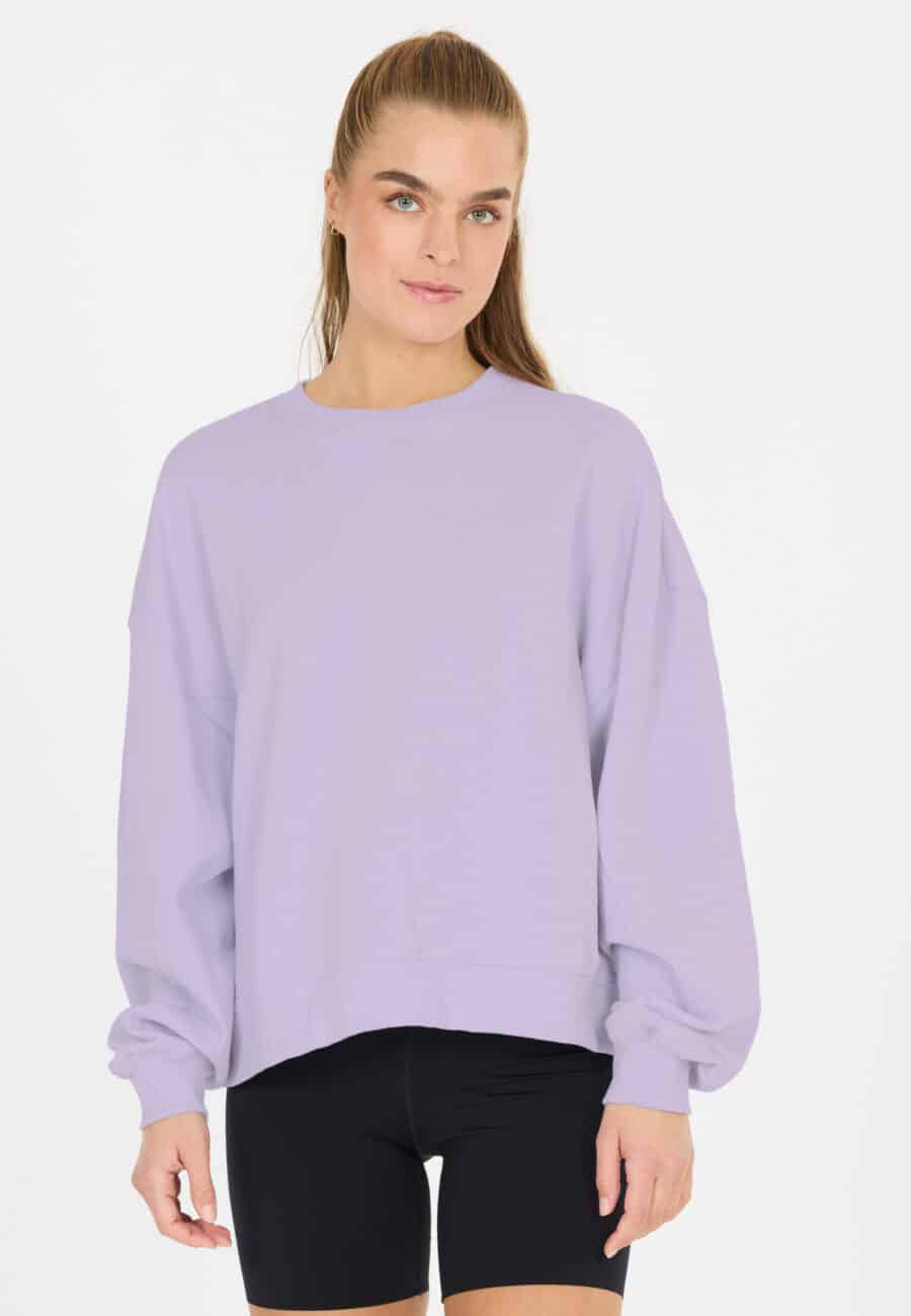 Athlecia Ranee Oversized Sweatshirt, Purple Heather