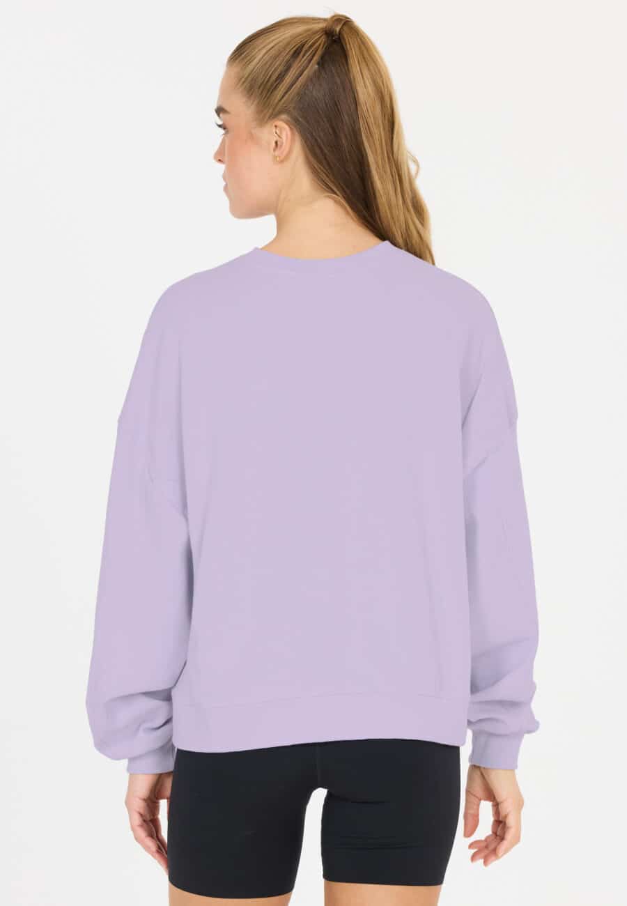 Athlecia Ranee Oversized Sweatshirt, Purple Heather - Image 9