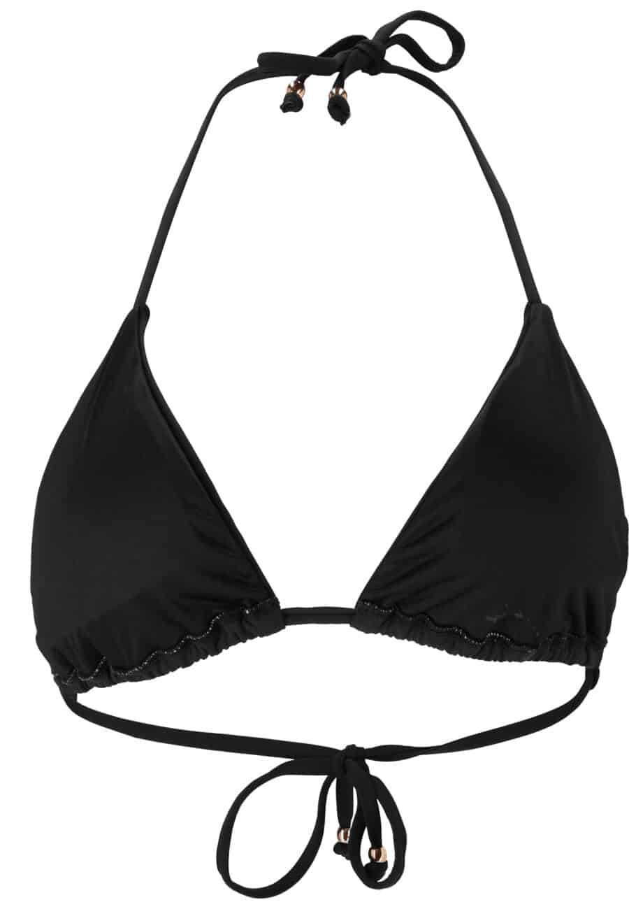 Athlecia Sherrill Triangle Swim Top, Black - Image 3