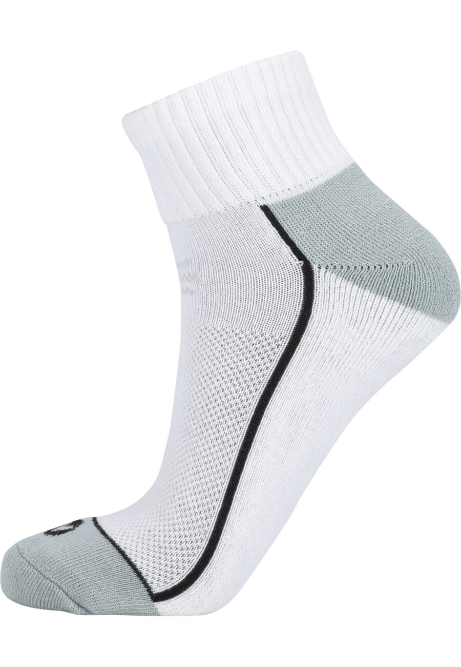 Virtus Nolly Comfortable Quarter Socks 3-Pack, White - Image 4