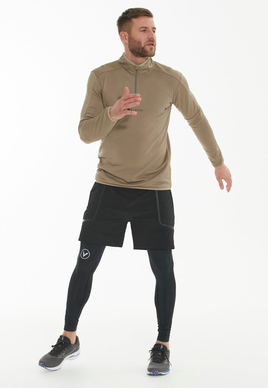 Virtus Bonder Long Baselayer Leggings with Pocket, Black - Image 4