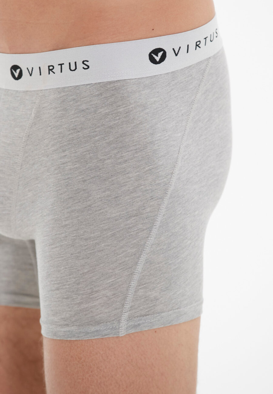 Virtus Tuch Boxer Shorts Bamboo Comfort, Light Grey Melange - Image 6
