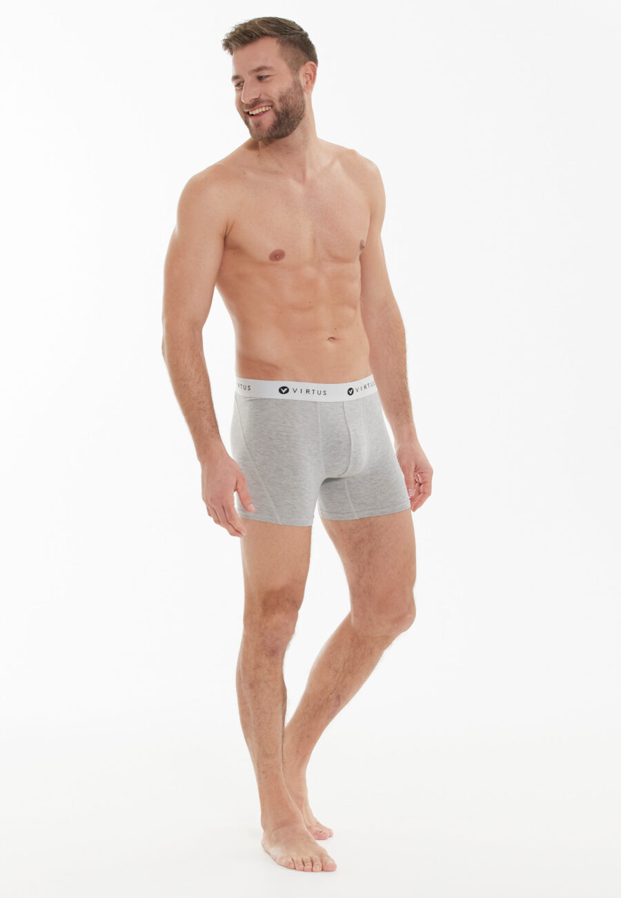 Virtus Tuch Boxer Shorts Bamboo Comfort, Light Grey Melange - Image 5