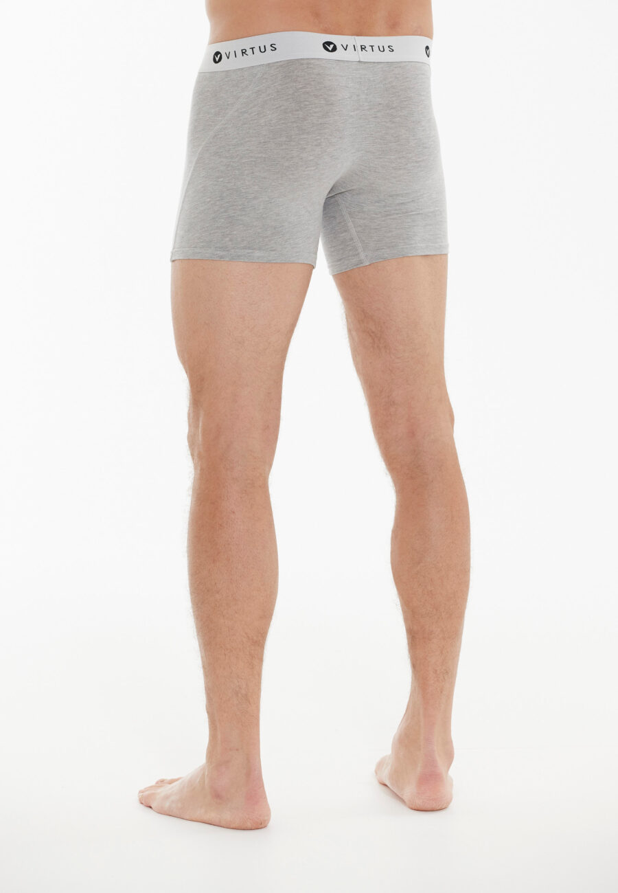 Virtus Tuch Boxer Shorts Bamboo Comfort, Light Grey Melange - Image 3
