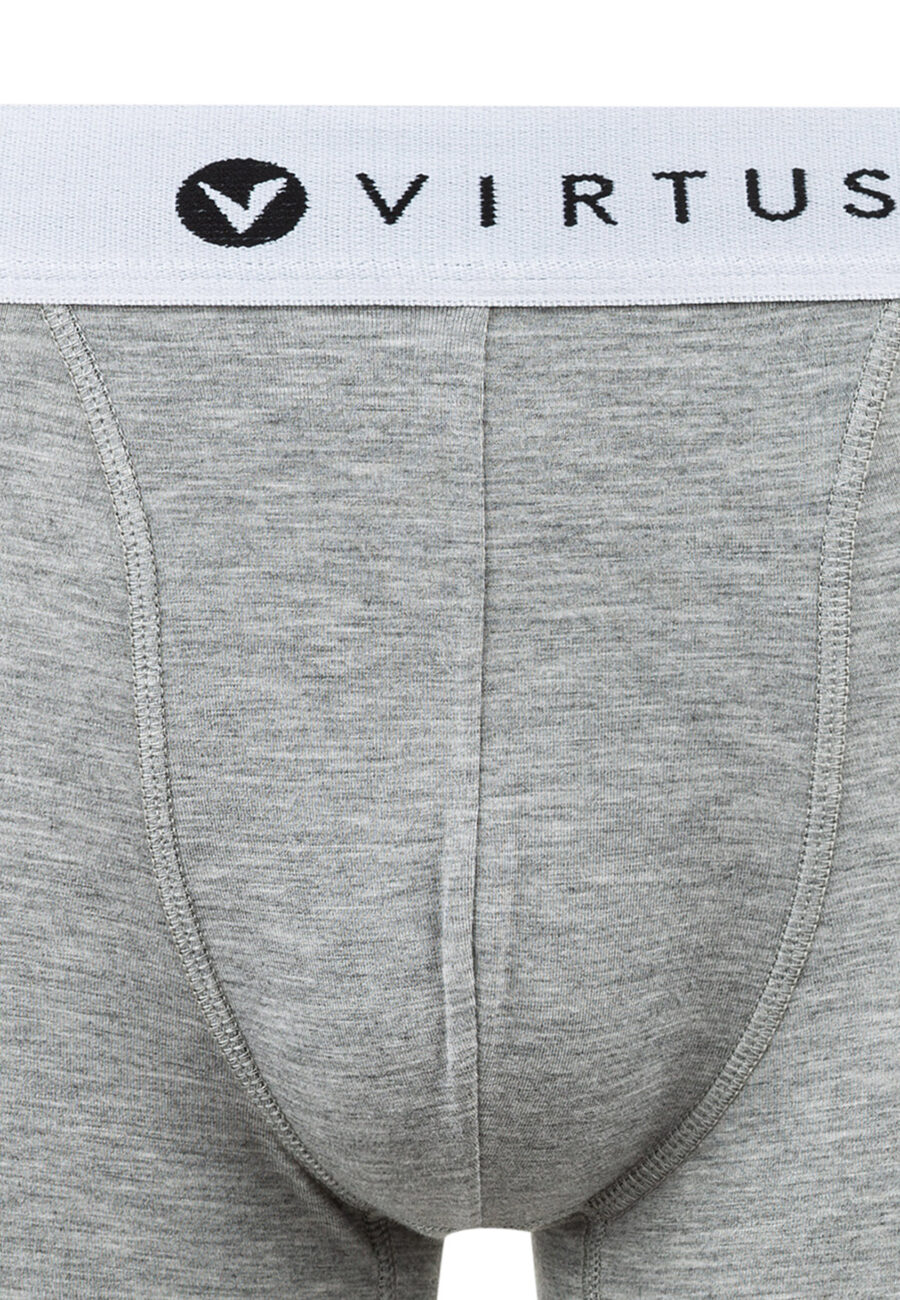 Virtus Tuch Boxer Shorts Bamboo Comfort, Light Grey Melange - Image 7