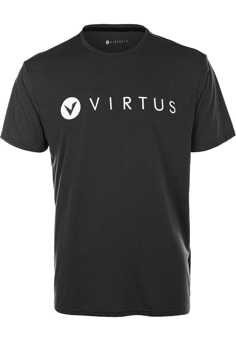 Virtus Edwardo Short Sleeve Logo T-Shirt, Black - Image 7
