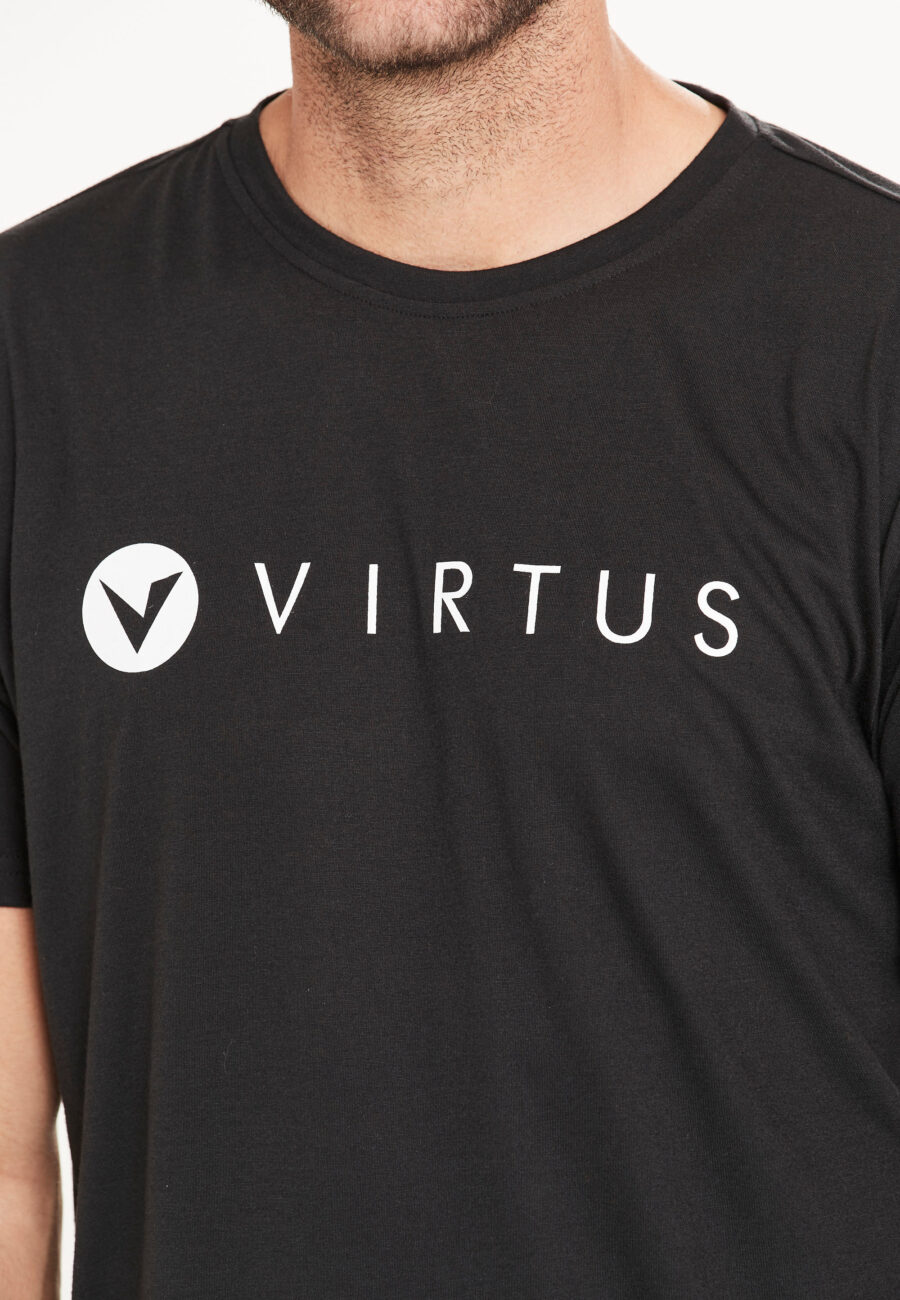Virtus Edwardo Short Sleeve Logo T-Shirt, Black - Image 8