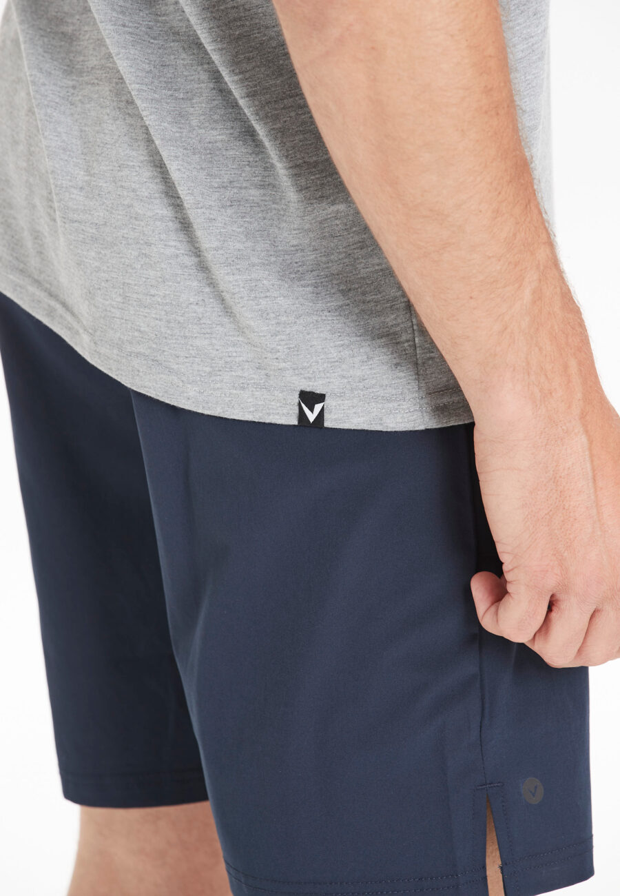 Virtus Edwardo Short Sleeve Logo T-Shirt, Mid Grey Mel. - Image 5