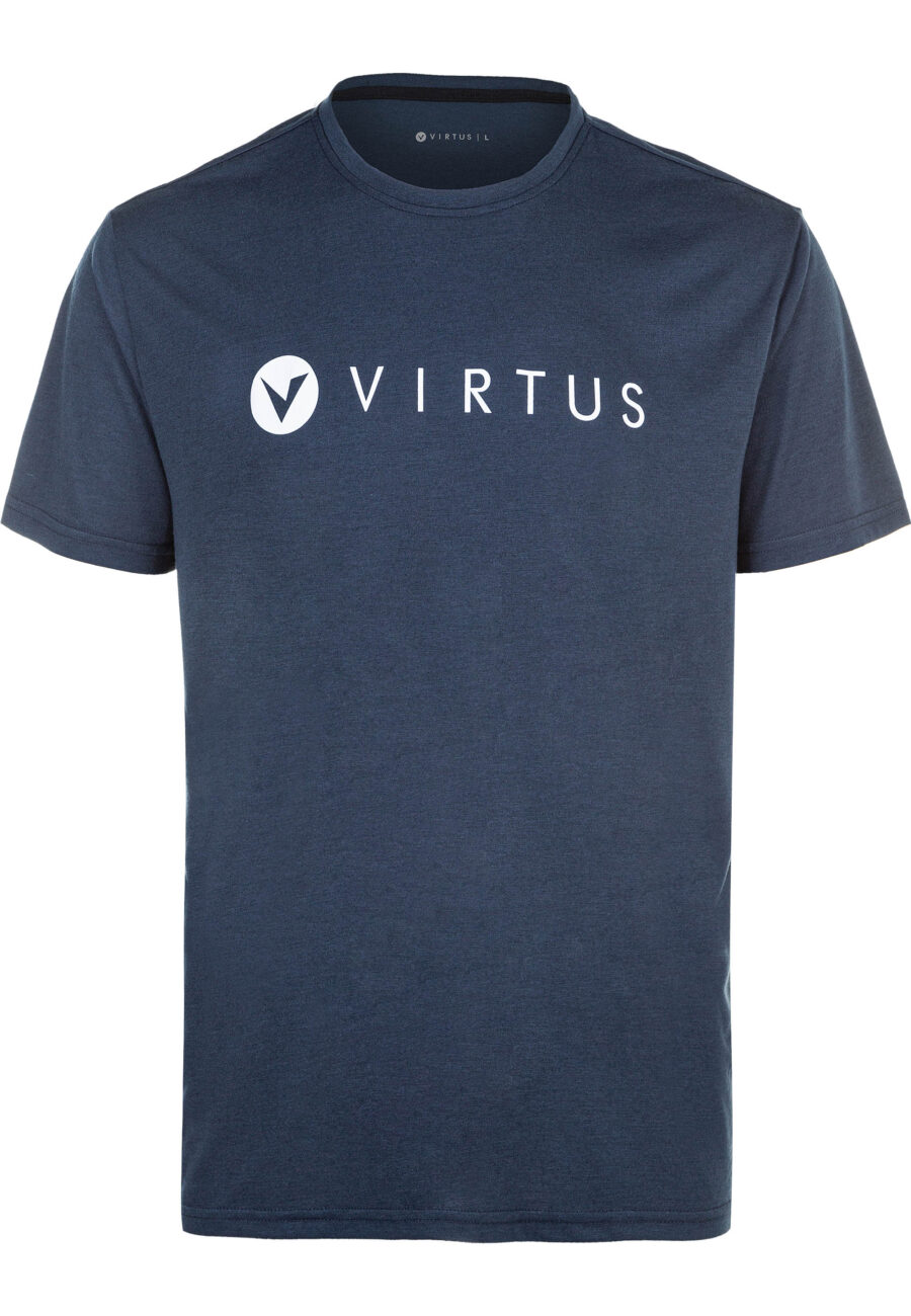 Virtus Edwardo Short Sleeve Logo T-Shirt, Dark Sapphire - Image 8