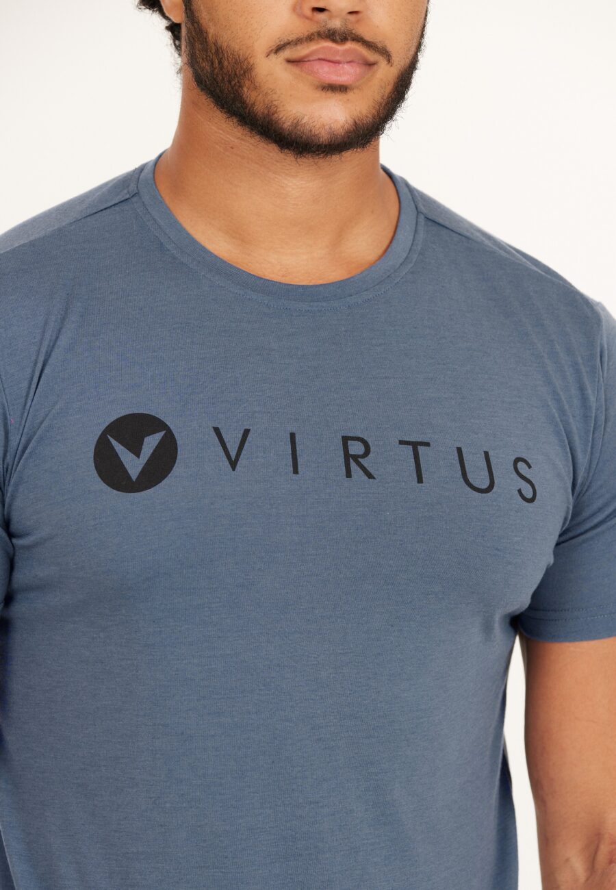 Virtus Edwardo Short Sleeve Logo T-shirt, Bering Sea - Image 6