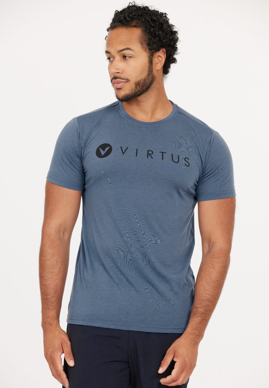 Virtus Edwardo Short Sleeve Logo T-shirt, Bering Sea