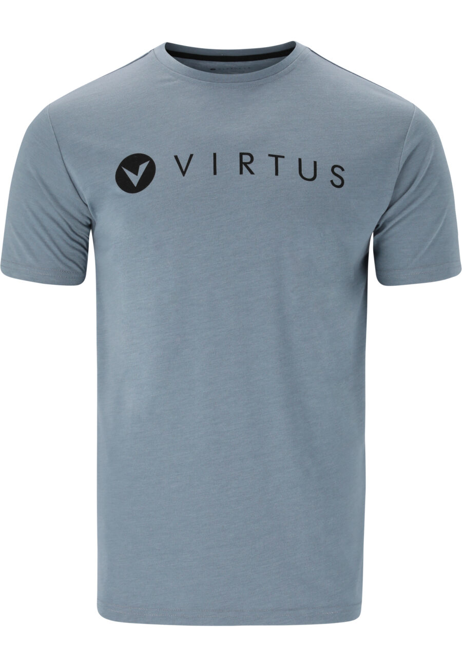 Virtus Edwardo Short Sleeve Logo T-shirt, Flint Stone - Image 8