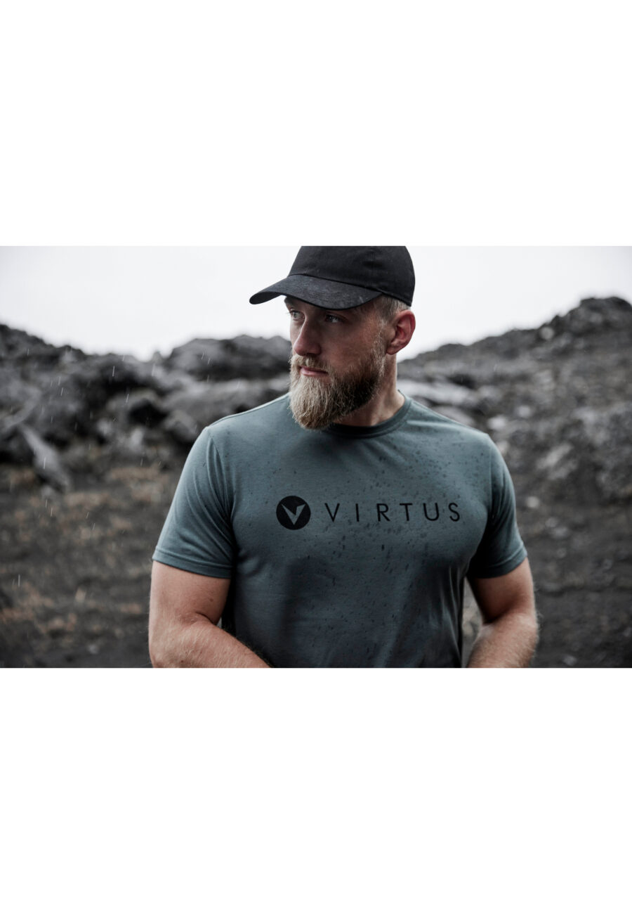 Virtus Edwardo Short Sleeve Logo T-shirt, Urban Chic - Image 4