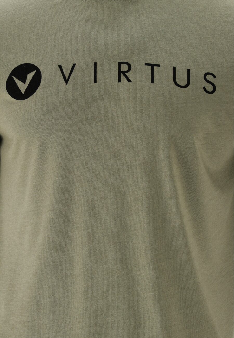 Virtus Edwardo Short Sleeve Logo T-shirt, Smoked Sage - Image 6