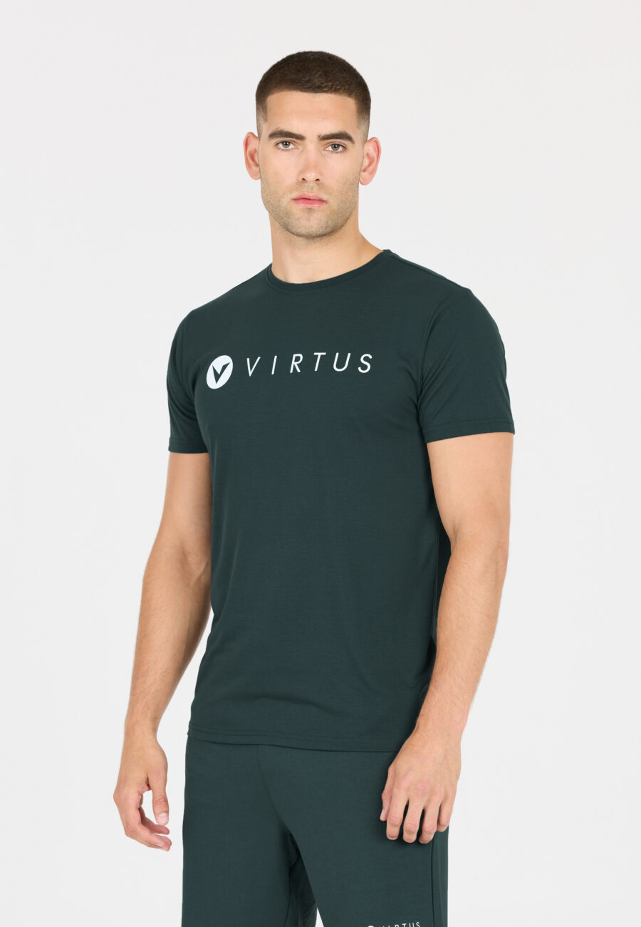Virtus Edwardo Short Sleeve Logo T-Shirt, Dusty Forest