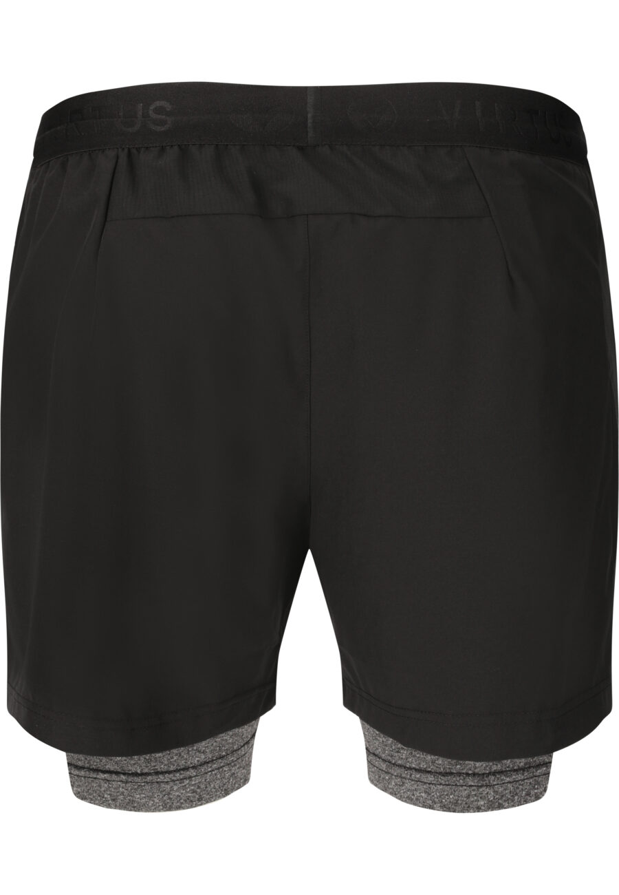 Virtus Dylan Performance 2-in-1 Stretch Shorts, Black - Image 9