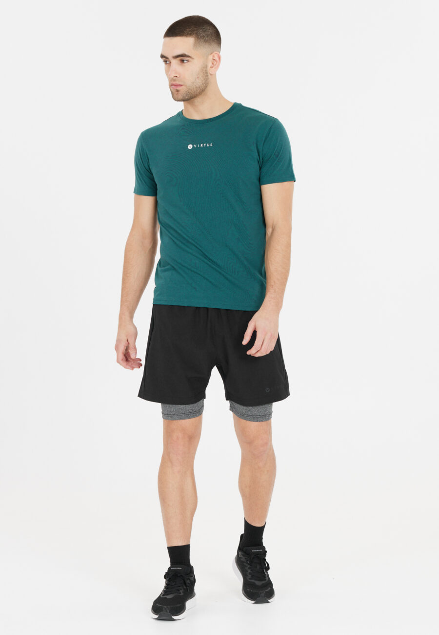Virtus Dylan Performance 2-in-1 Stretch Shorts, Black - Image 5
