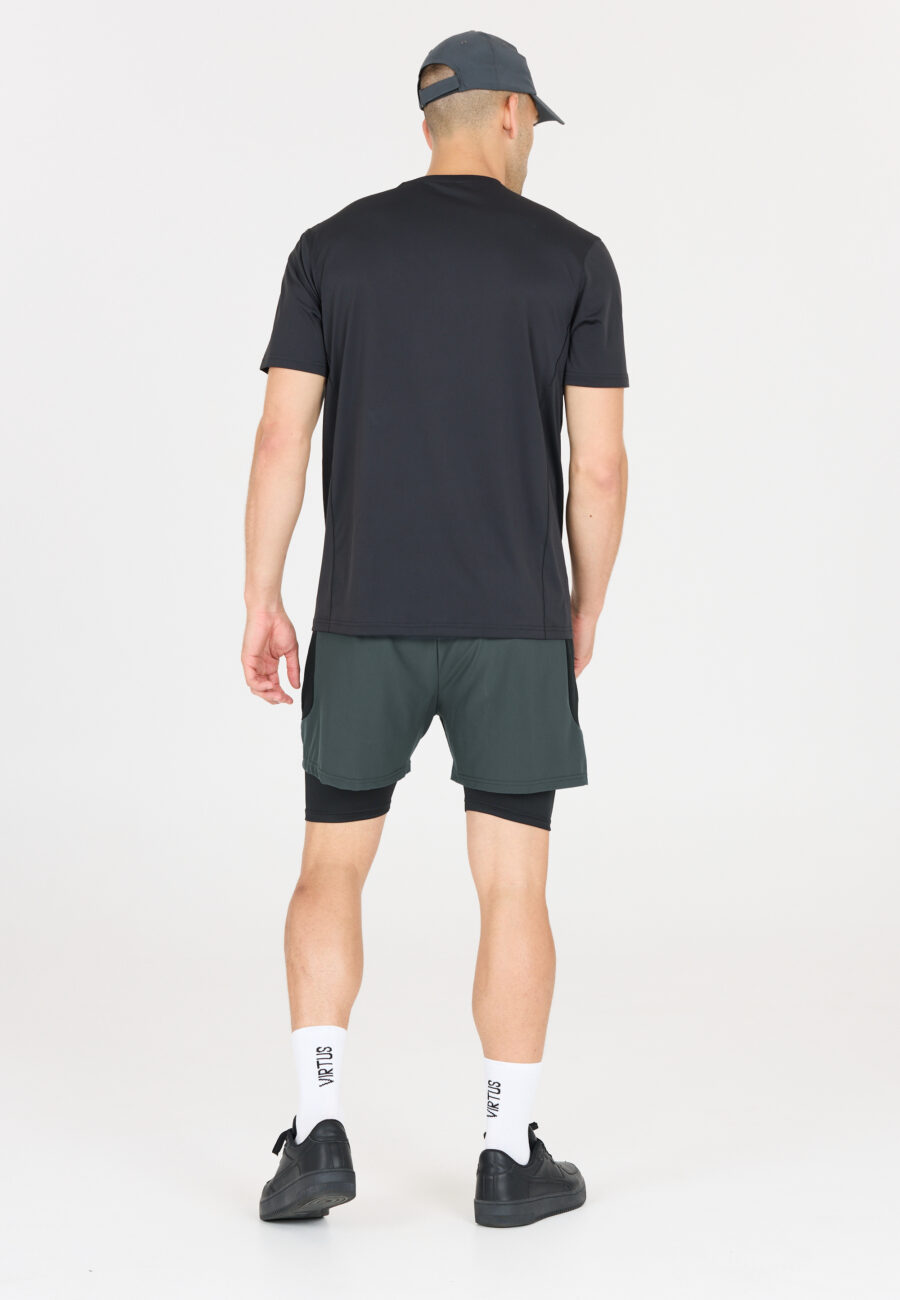 Virtus Dylan Performance 2-in-1 Stretch Shorts, Woodland Gray - Image 4