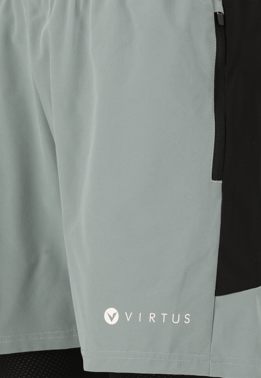 Virtus Dylan Performance 2-in-1 Stretch Shorts, Stormy Sea - Image 3
