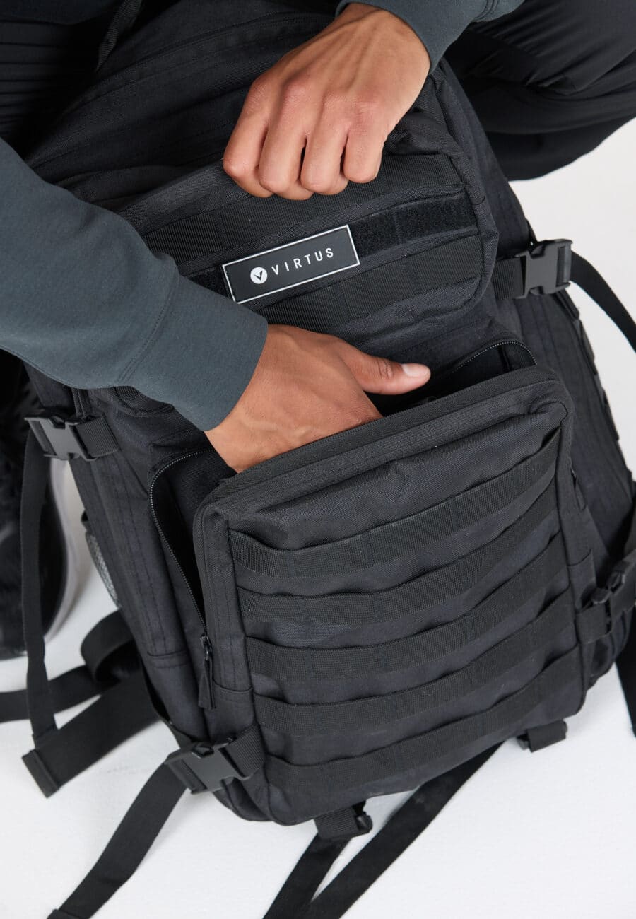 Virtus Macaso Backpack Bag, Black - Image 4