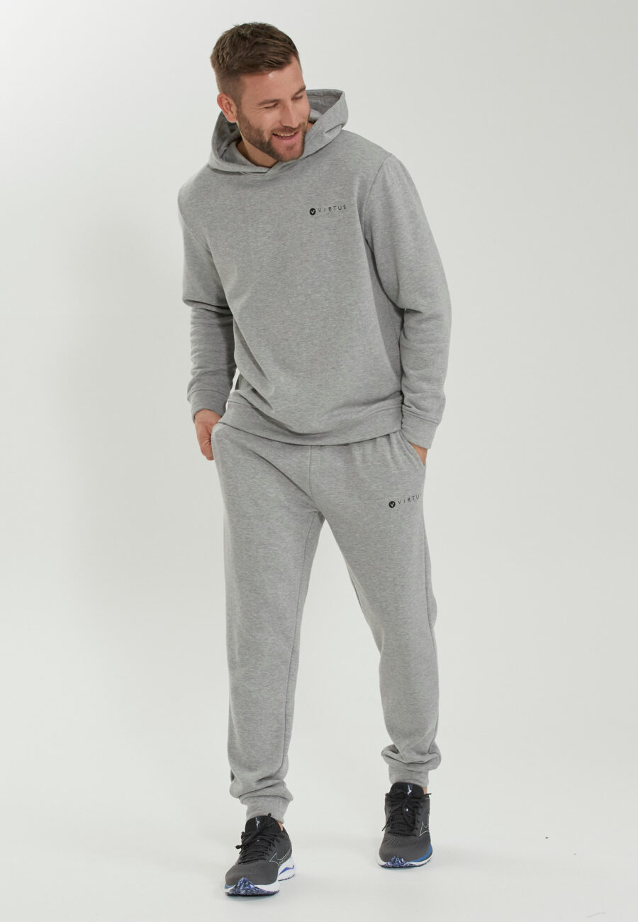 Virtus Kritow Comfortable Sweat Pants, Light Grey Melange - Image 5