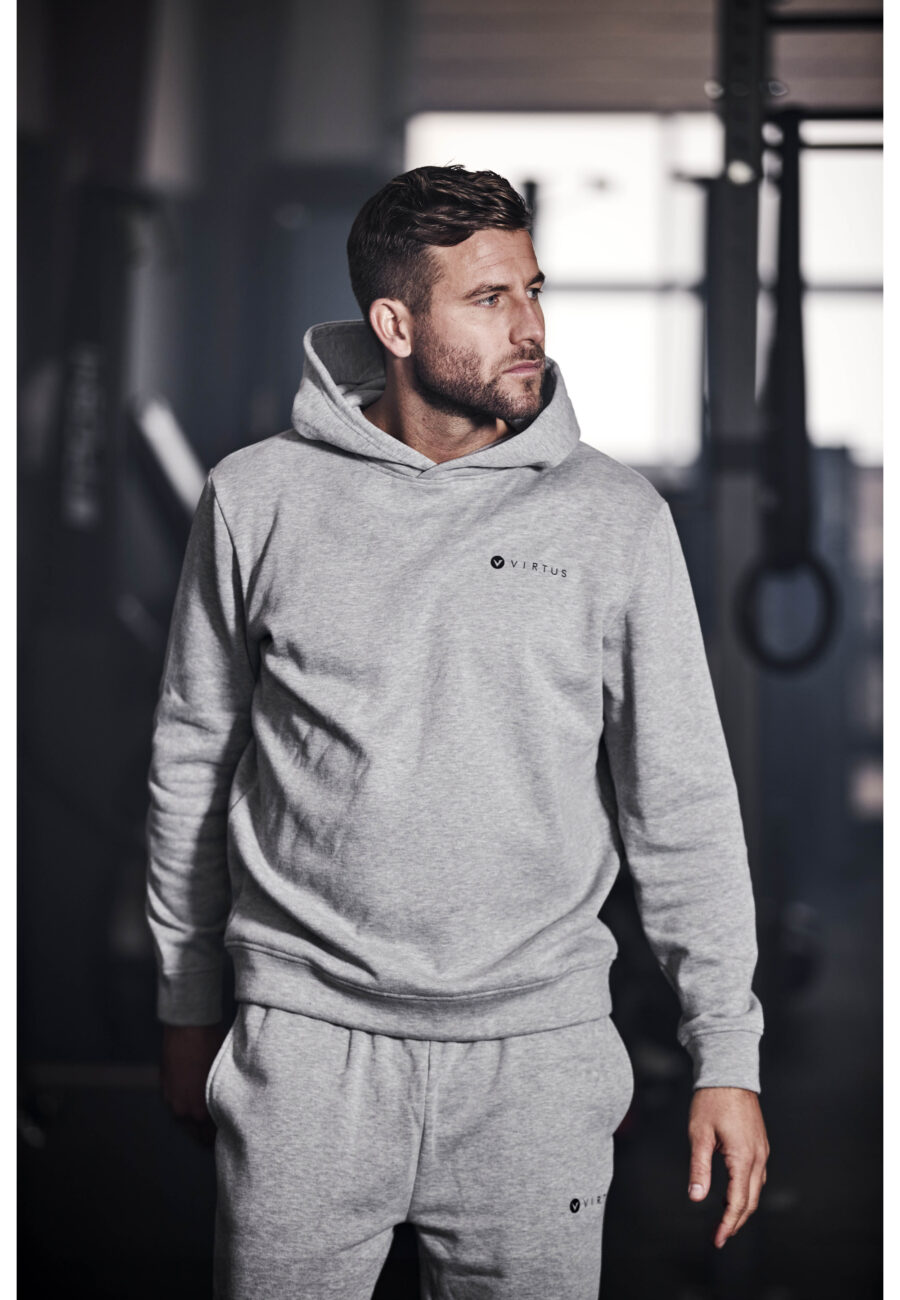 Virtus Kritow Comfortable Sweat Pants, Light Grey Melange - Image 2
