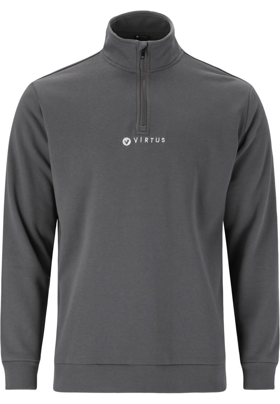Virtus Hotown Stylish Half Zip Sweatshirt, Dark Shadow - Image 8