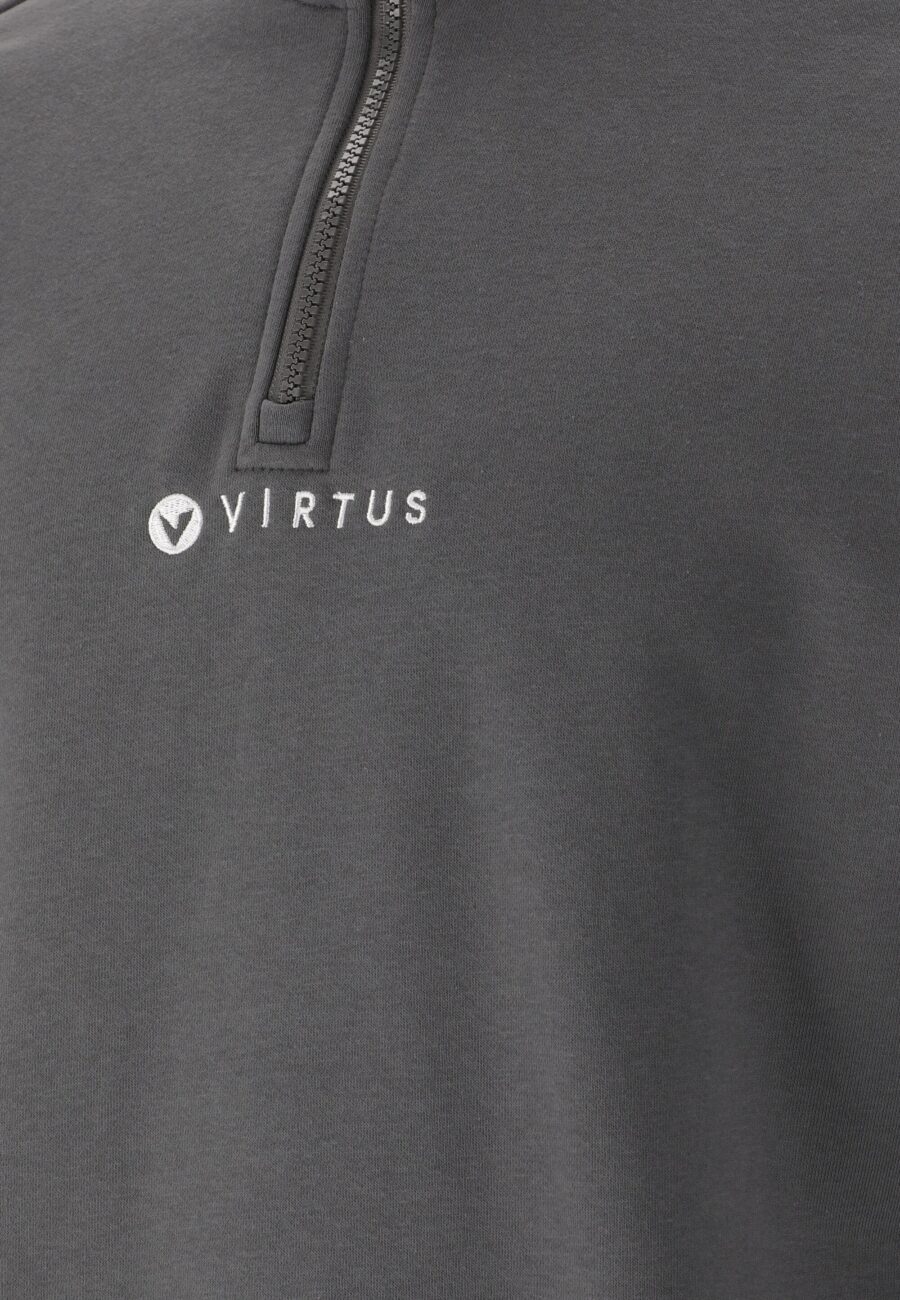 Virtus Hotown Stylish Half Zip Sweatshirt, Dark Shadow - Image 6