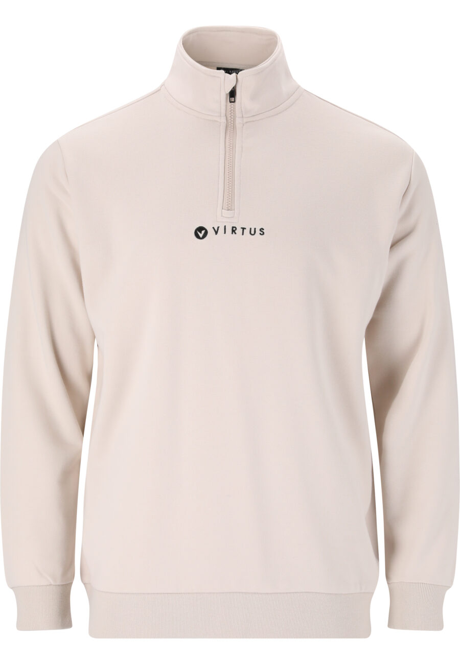 Virtus Hotown Stylish Half Zip Sweatshirt, Moonbeam - Image 8