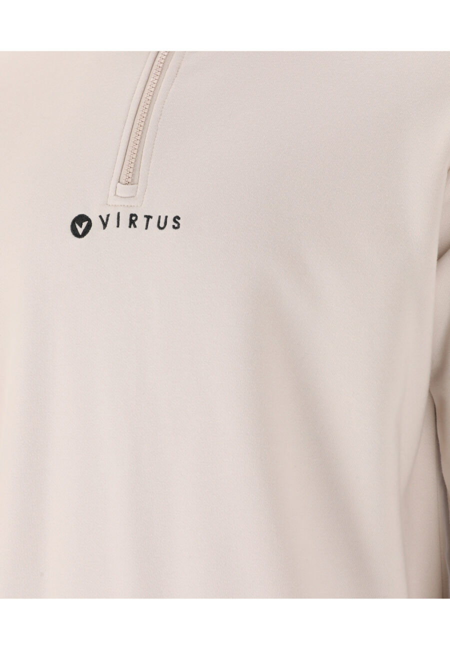 Virtus Hotown Stylish Half Zip Sweatshirt, Moonbeam - Image 6