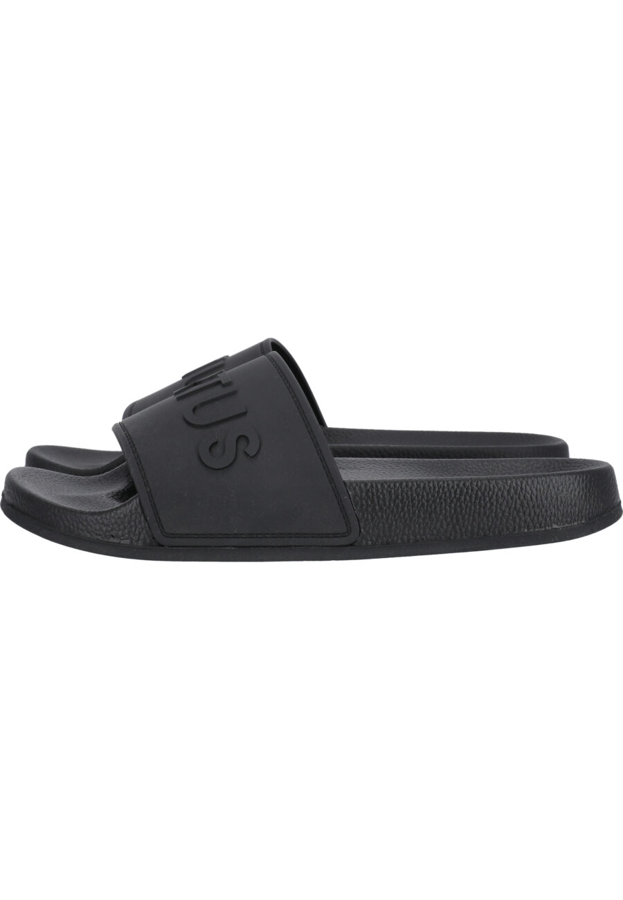 Virtus Sammi Comfortable Rubber Sandals, Black - Image 7