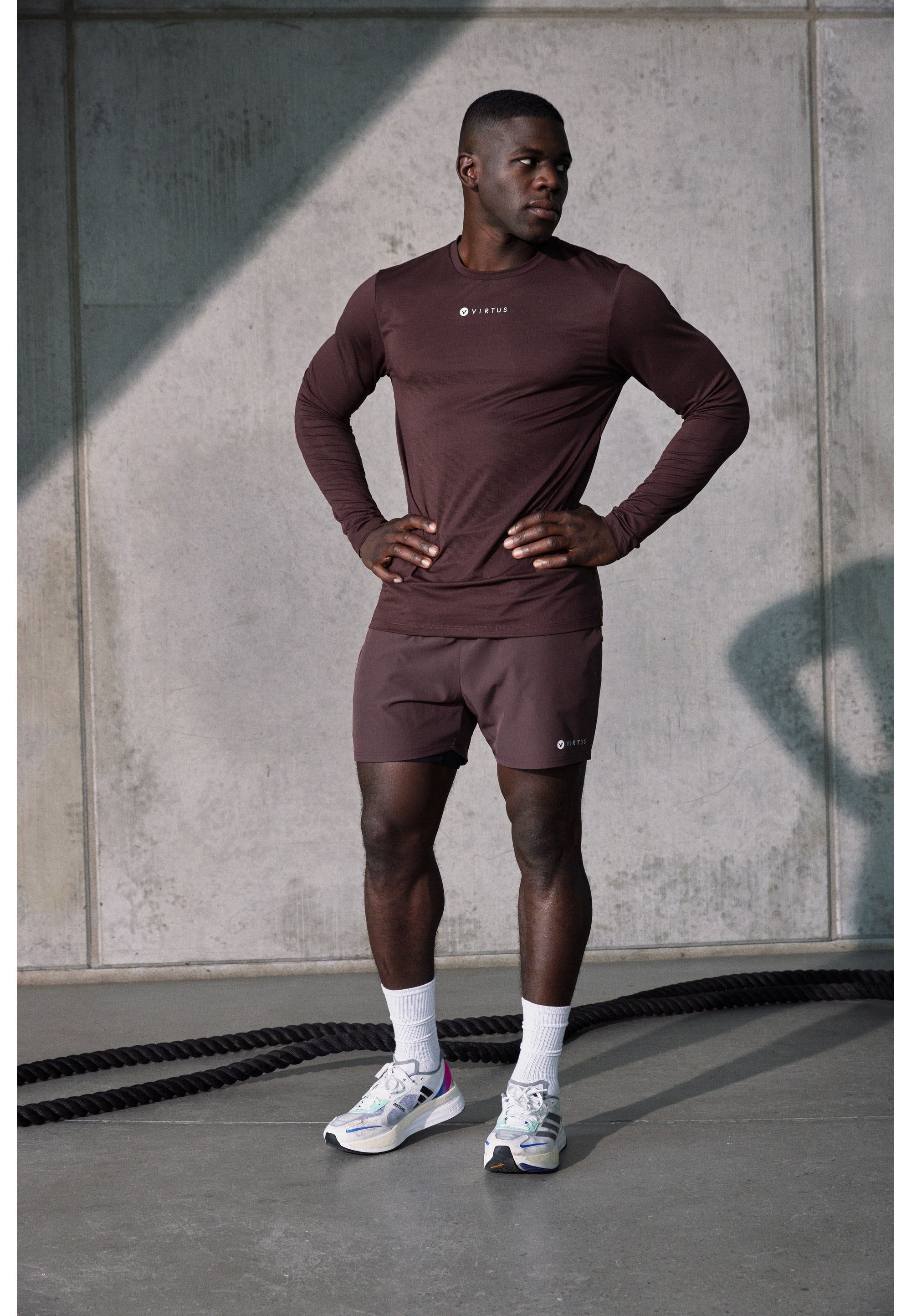 Virtus Roger Hyperstretch Long Sleeve T-Shirt, Puce - Image 5