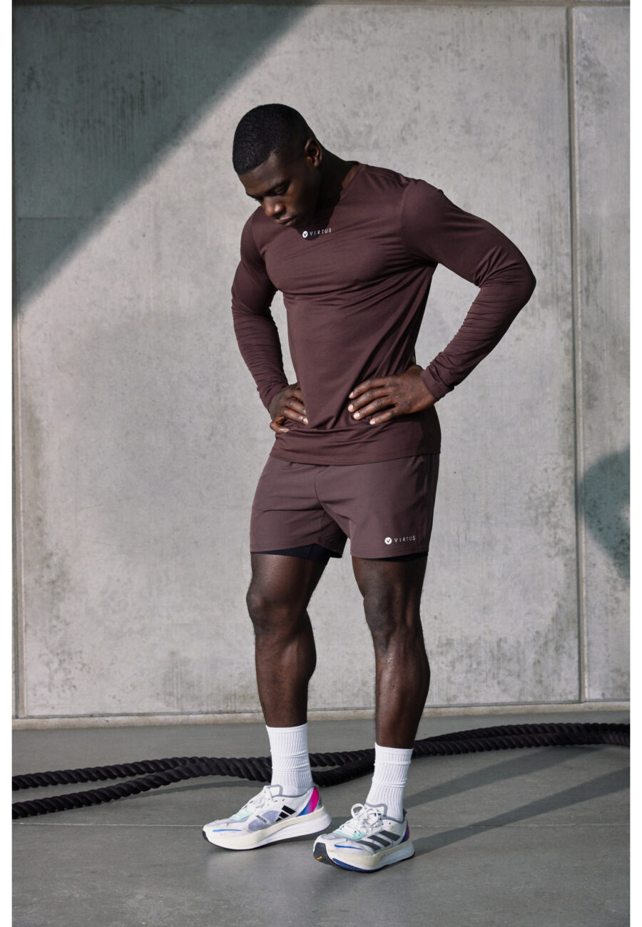 Virtus Zayne Versatile 2-in-1 Shorts, Puce - Image 8