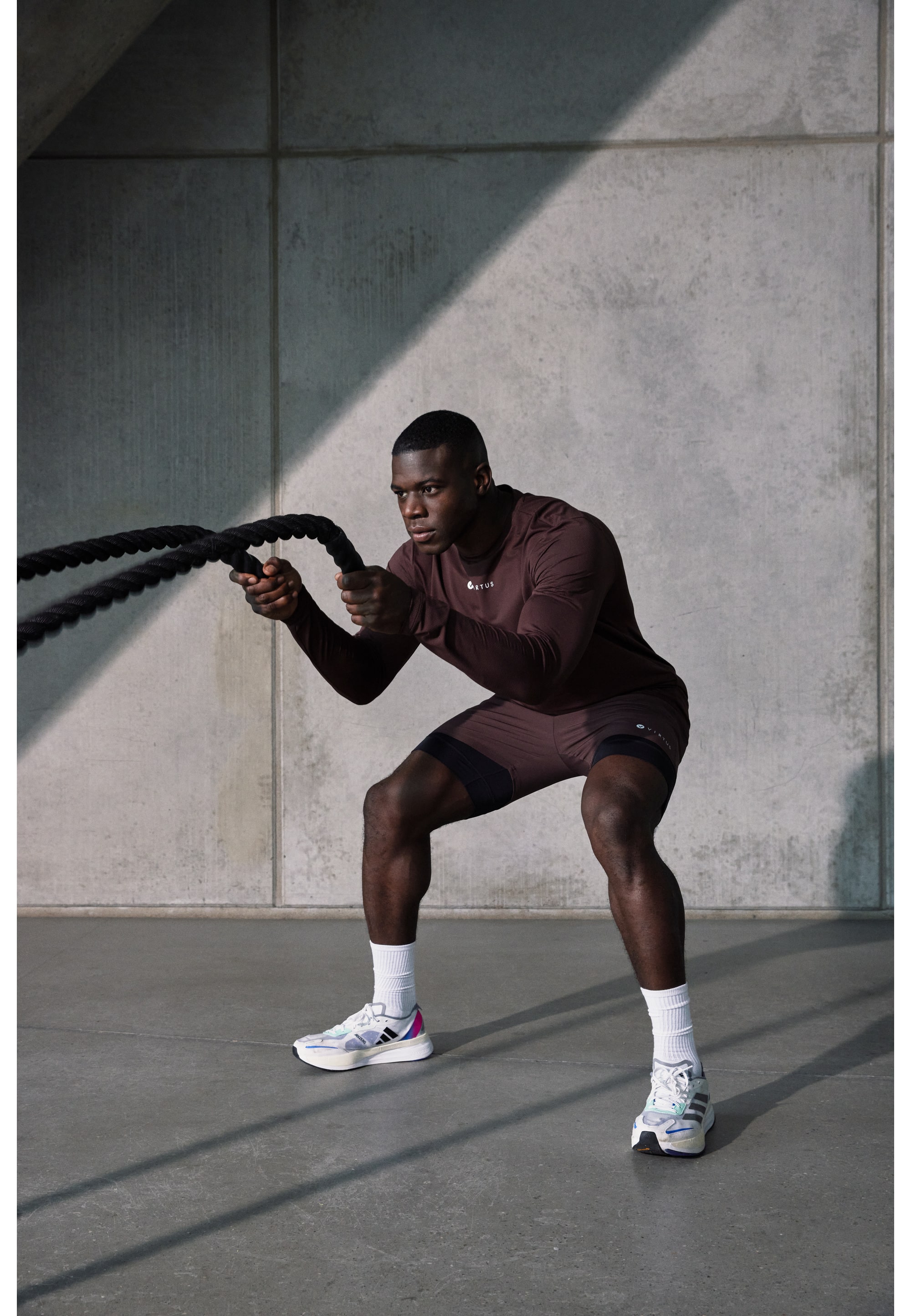 Virtus Roger Hyperstretch Long Sleeve T-Shirt, Puce - Image 2