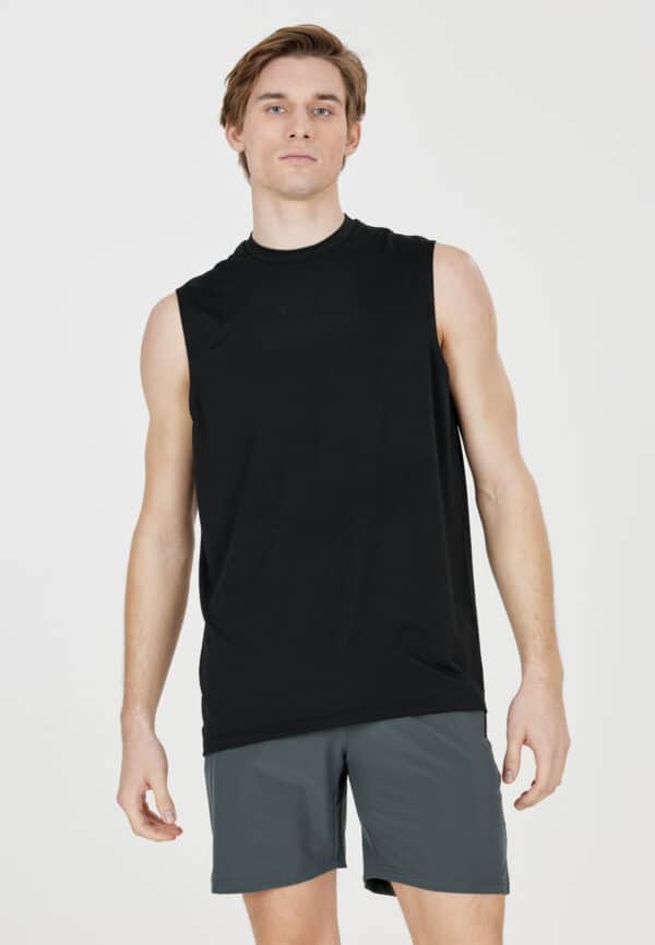 Virtus Roger Hyperstretch Sleeveless Tee, Black