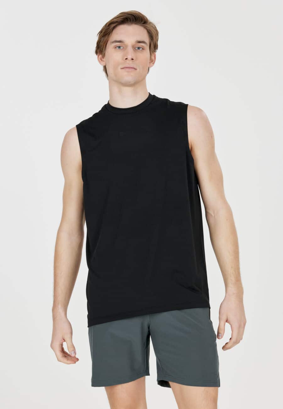 Virtus Roger Hyperstretch Sleeveless Tee, Black