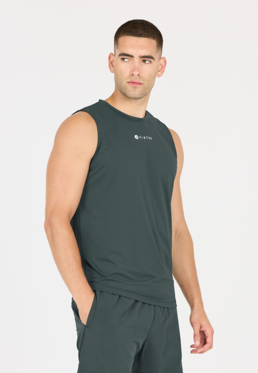 Virtus Roger Hyperstretch Sleeveless Tee, Dusty Forest