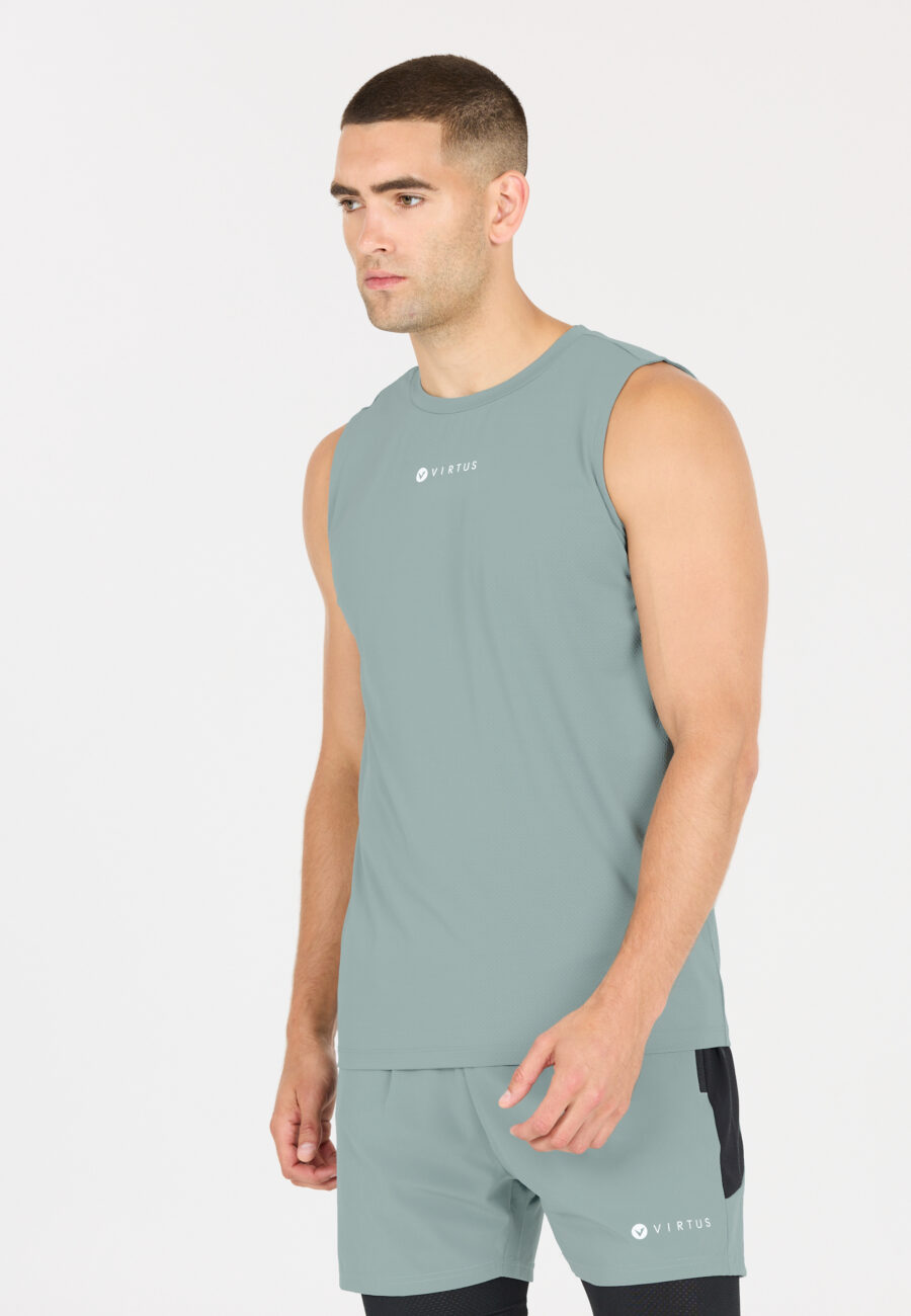 Virtus Roger Hyperstretch Sleeveless Tee, Stormy Sea - Image 3
