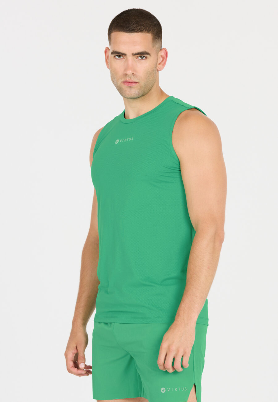 Virtus Roger Hyperstretch Sleeveless Tee, Jade - Image 3