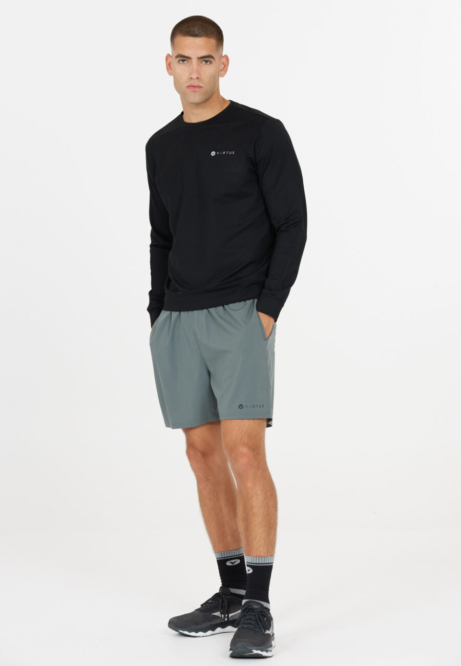 Virtus Brent Stylish Sweatshirt, Black - Image 4