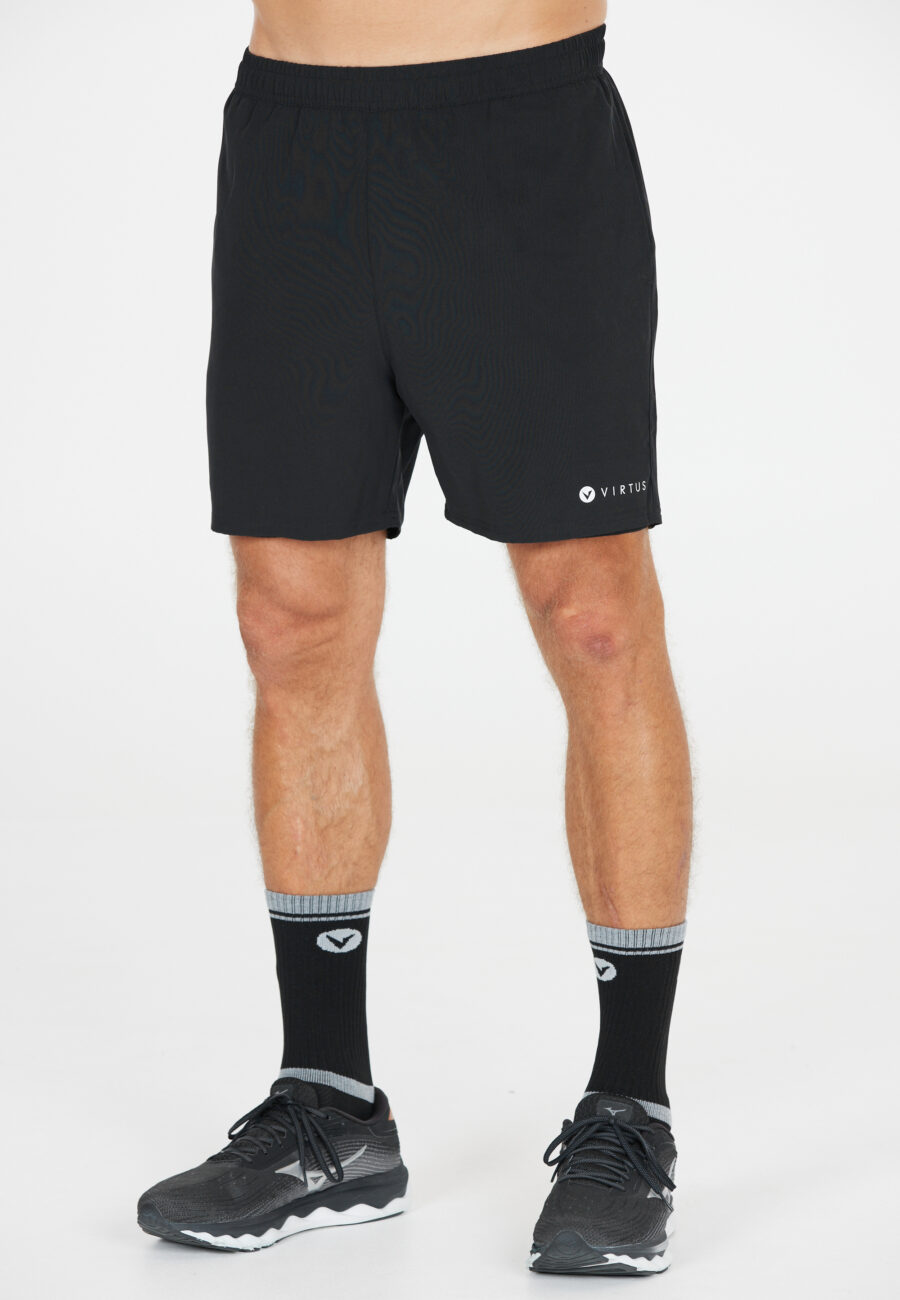 Virtus Zayne Versatile 2-in-1 Shorts, Black