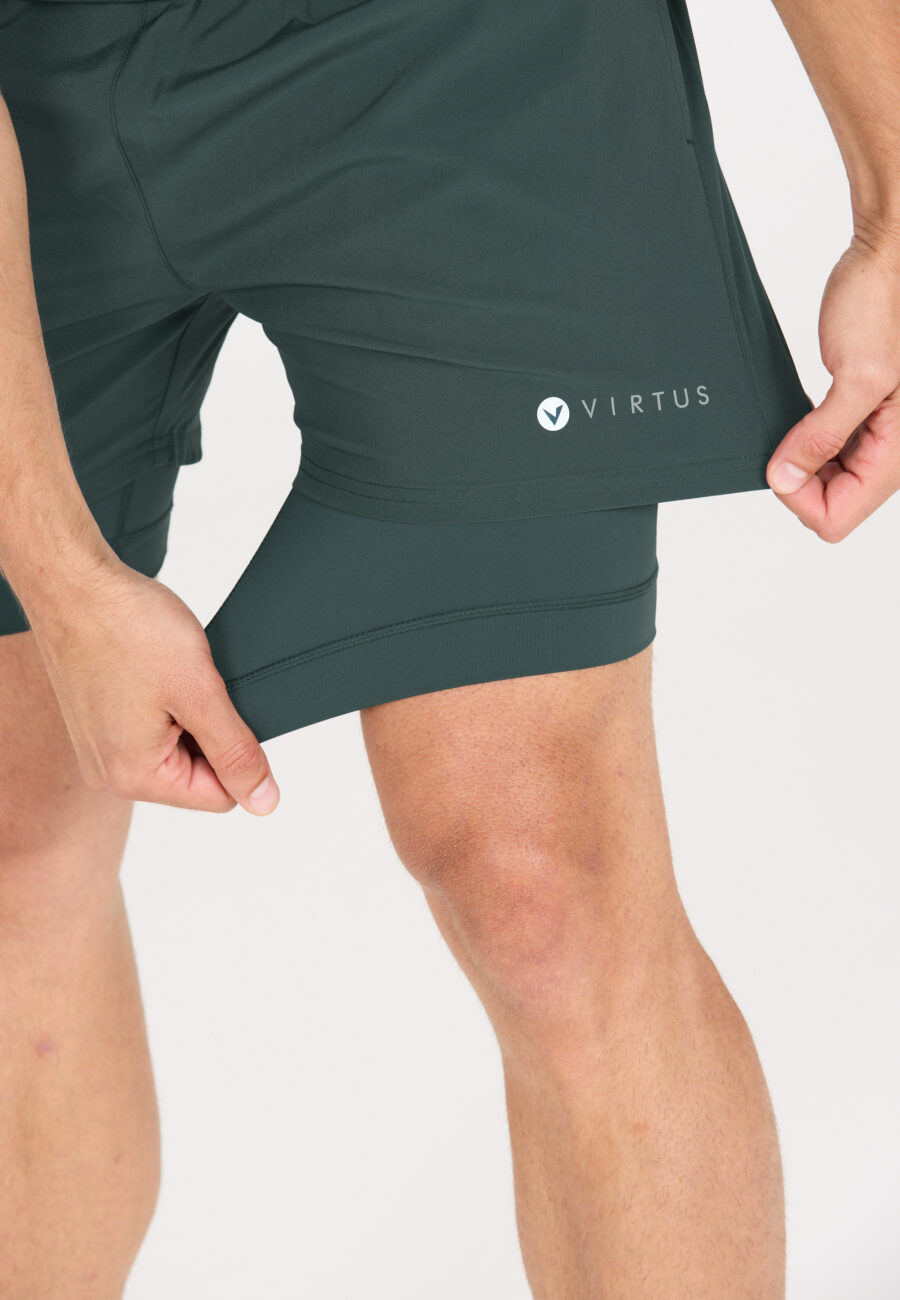 Virtus Zayne Versatile 2-in-1 Shorts, Dusty Forest - Image 5