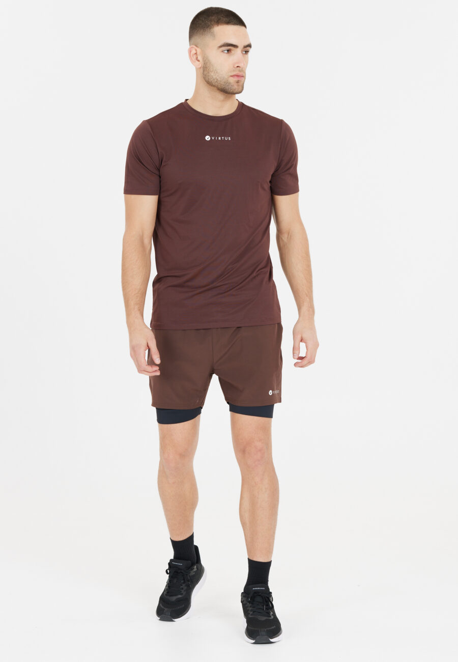Virtus Zayne Versatile 2-in-1 Shorts, Puce