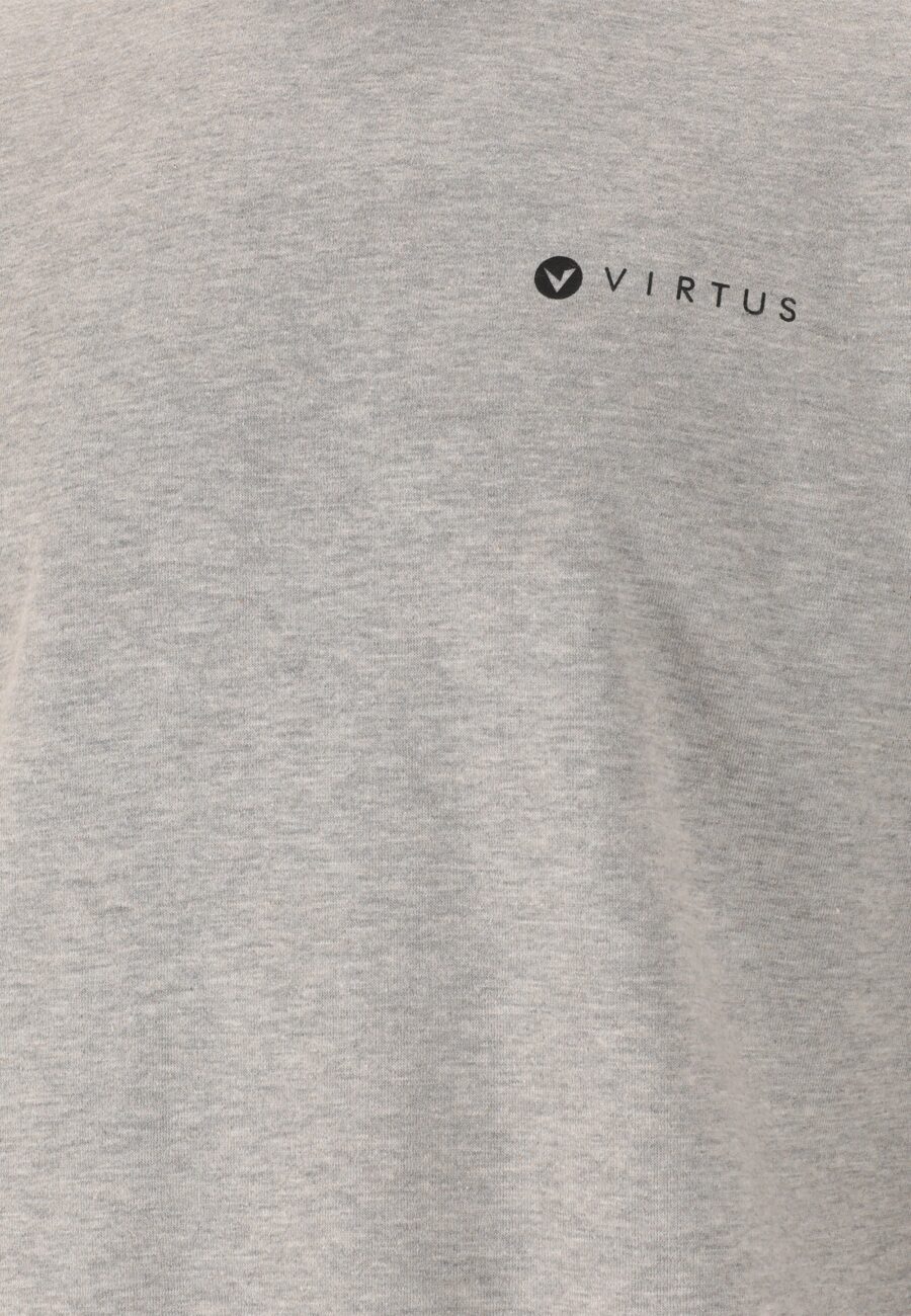 Virtus Dereck Eco-Friendly Crew Neck Sweatshirt, Light Grey Melange - Image 8
