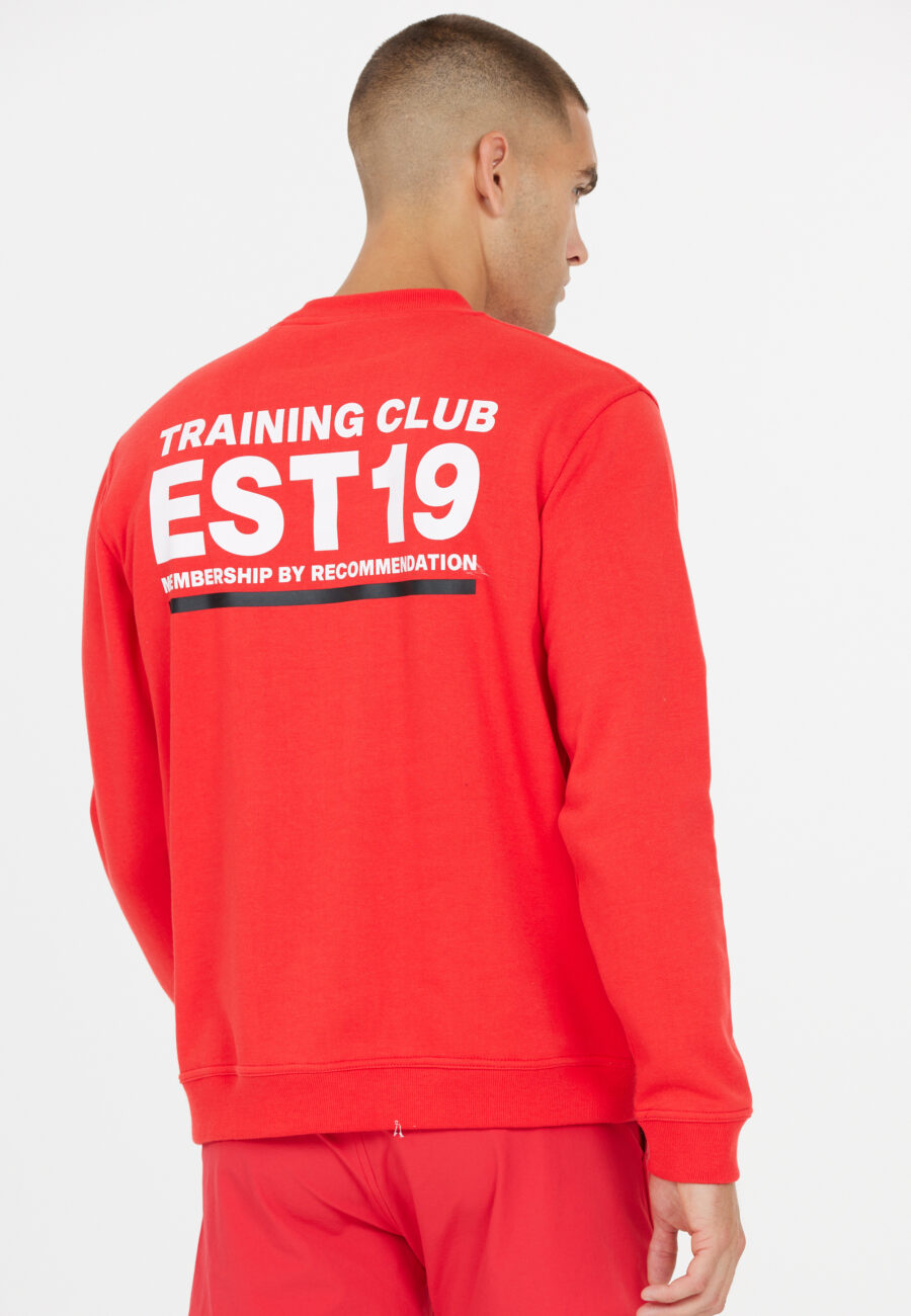 Virtus Dereck Eco-Friendly Crew Neck Sweatshirt, Tomato - Image 2