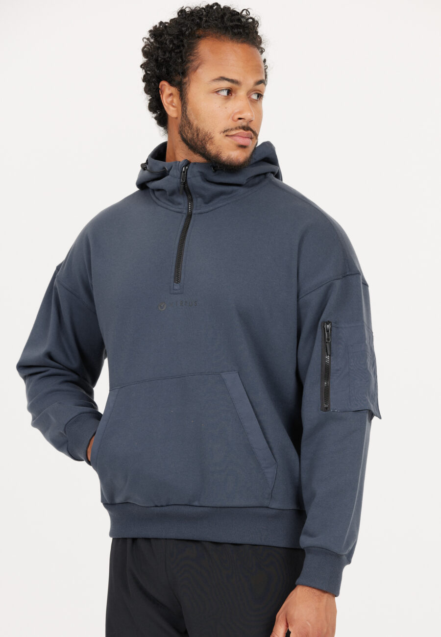 Virtus Willard Technical Hoody Sweatshirt, Blue Nights
