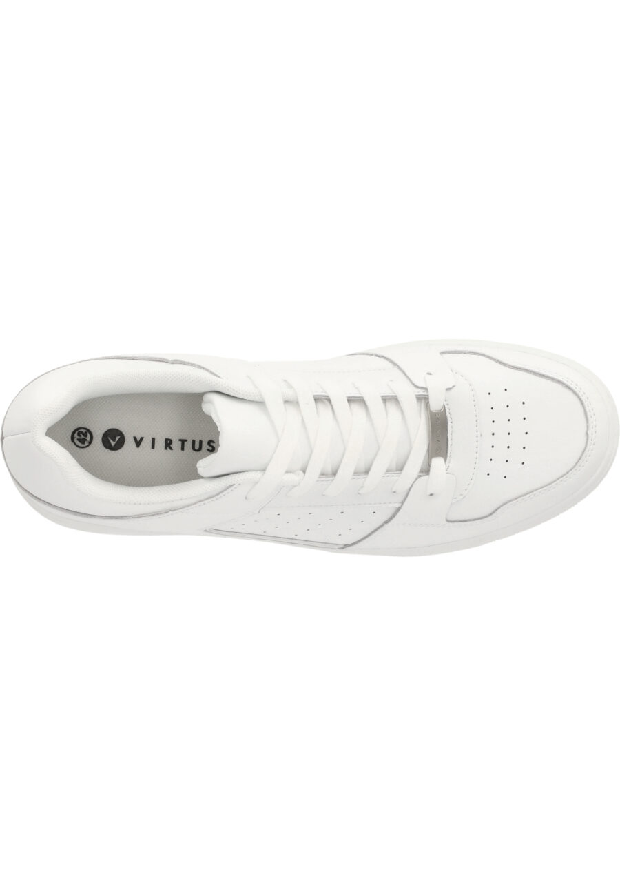 Virtus Ewart Premium Leather Sneakers, White Solid - Image 12