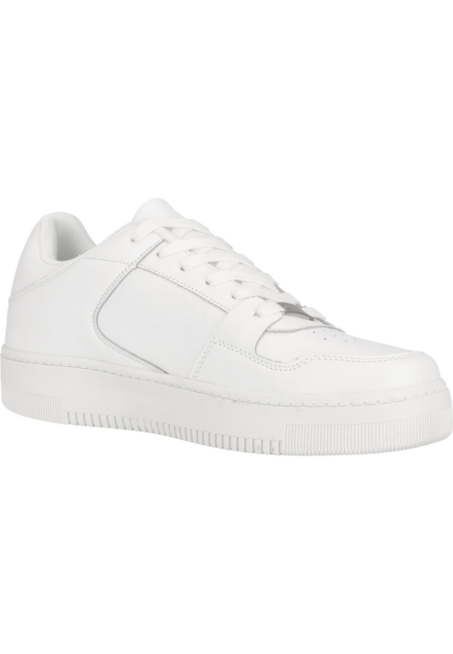Virtus Ewart Premium Leather Sneakers, White Solid - Image 8